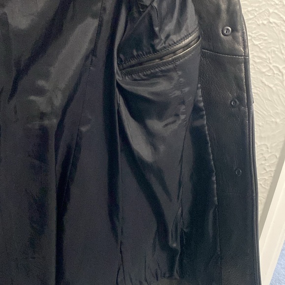 Preview Collection Genuine Lamb Skin Leather Button Up Jacket Blazer, XS - Picture 4 of 7